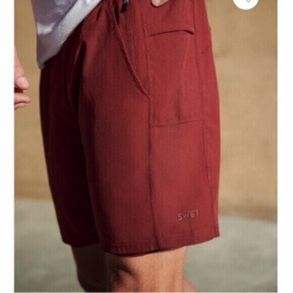 NWT Swet Tailor Men's Red Active Lined Short Size Large - Picture 4 of 7